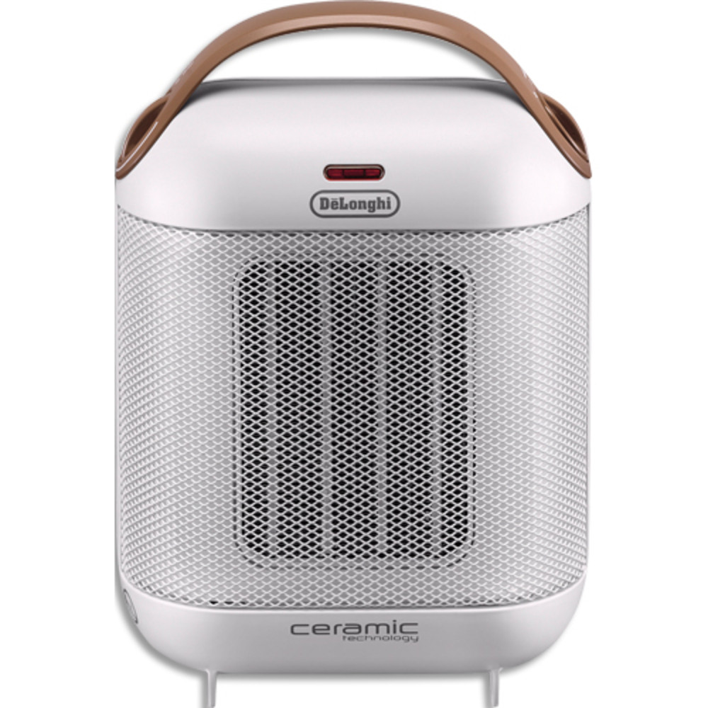 DELONGHI Radiateur soufflant HFX 30C18.IW Ivoire 1800W technologie cramique L19,2 x H27 x P13,7cm