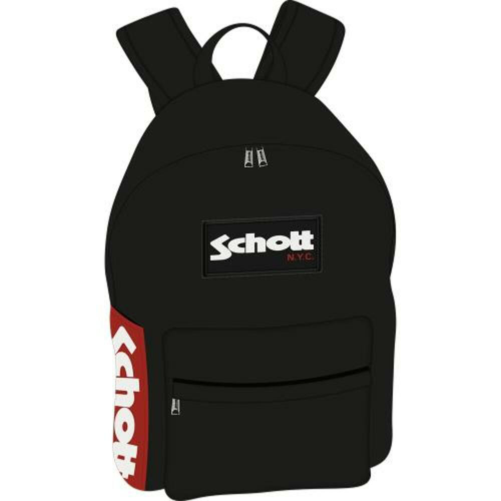 OXFORD Schott Velcro Sac  dos borne souple 1 compartiment. Polyester. Dim: 30x41x14 cm, 18 litres. Noir