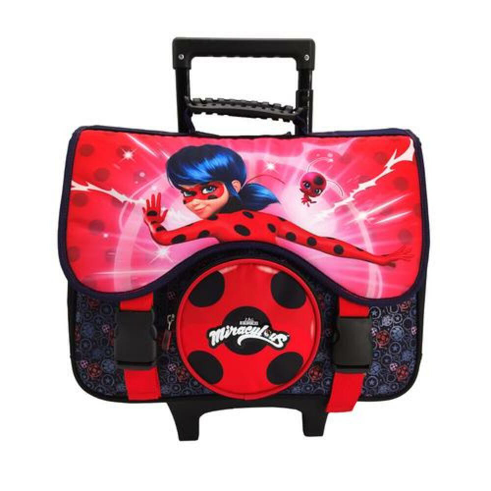 PLUME DOREE FORTNITE PLUME DOREE MIRACULOUS Cartable  roulettes 41x36x20cm 2 compartiments + 1 poche zip simple