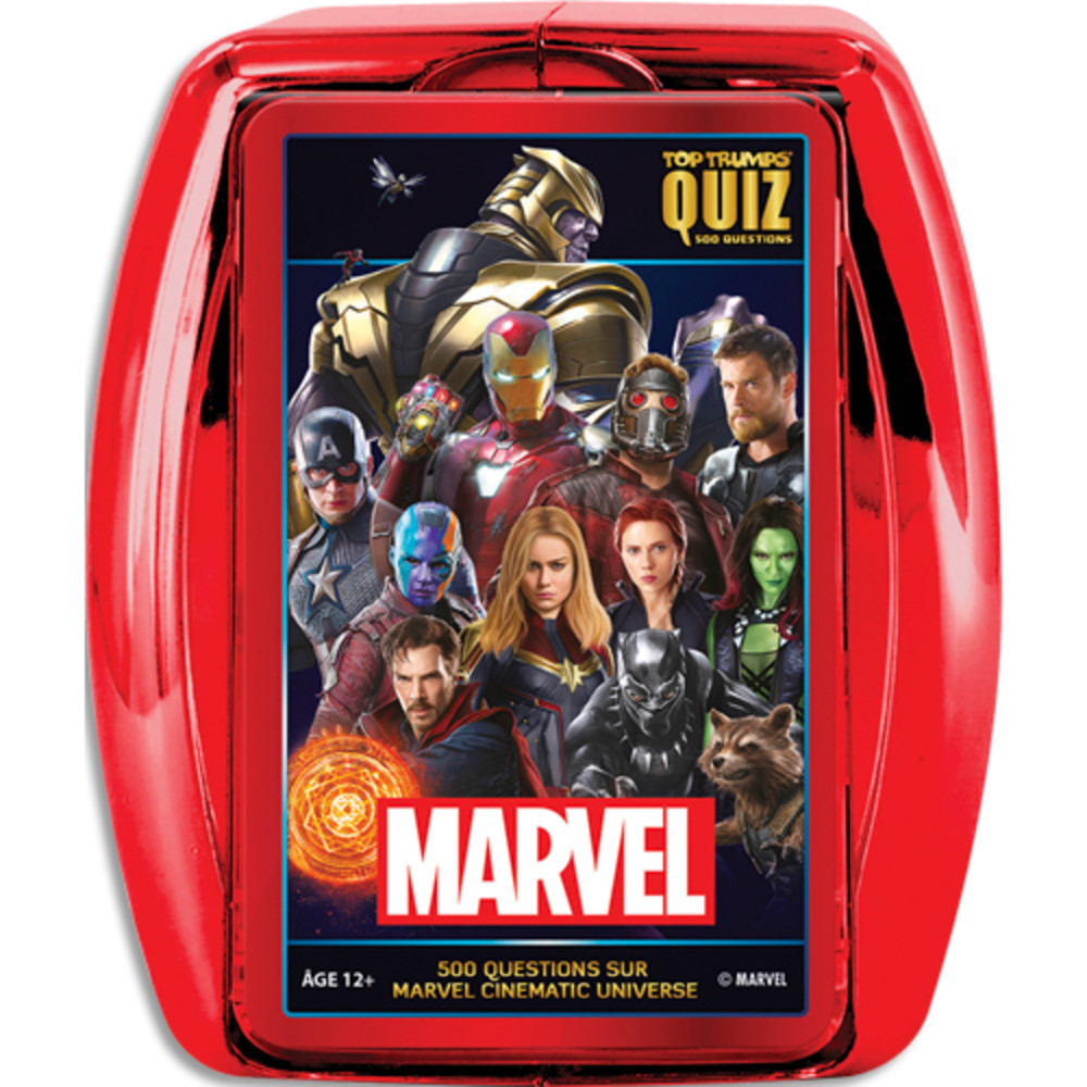 WINNING MOVES Jeu de socit Quiz Marvel - En famille ou entre amis, avec 500 questions illustres