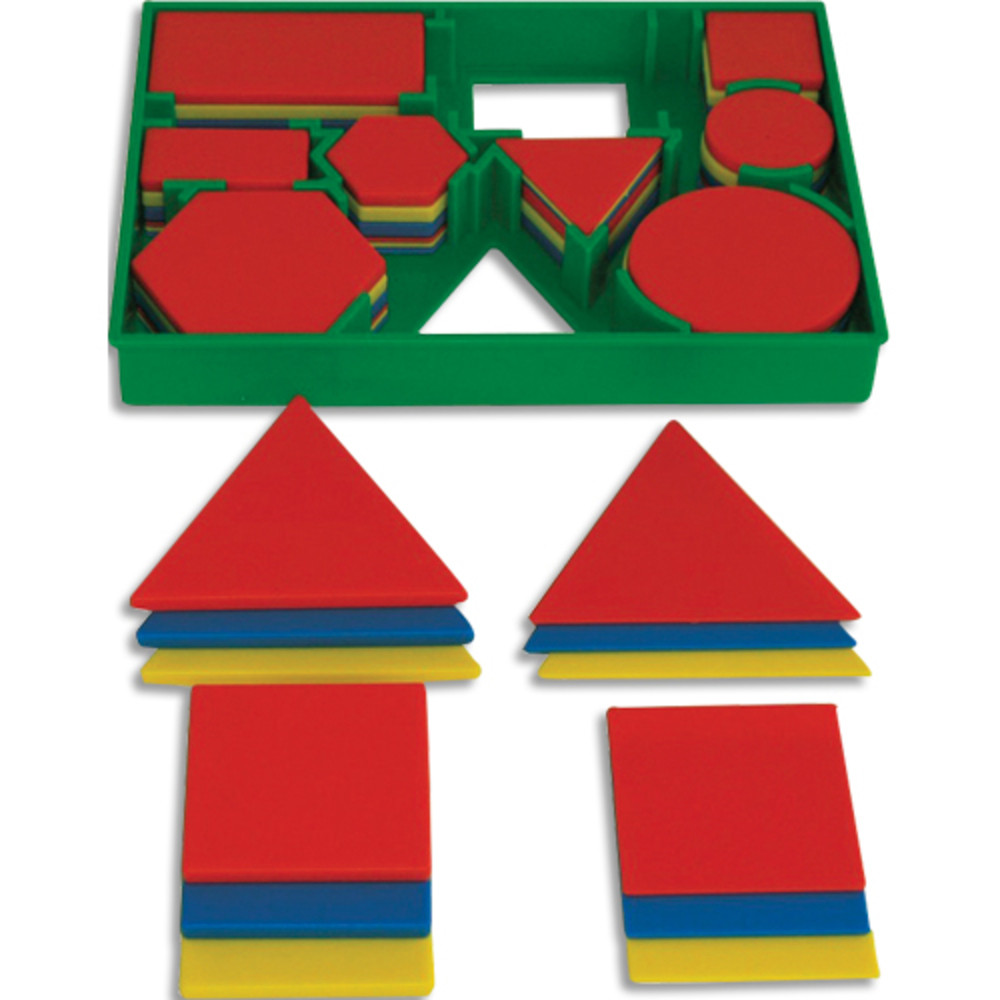 OZ INTERNATIONAL Matriel de manipulation de 60 pices gomtriques (3 couleurs 5 formes 2 tailles)