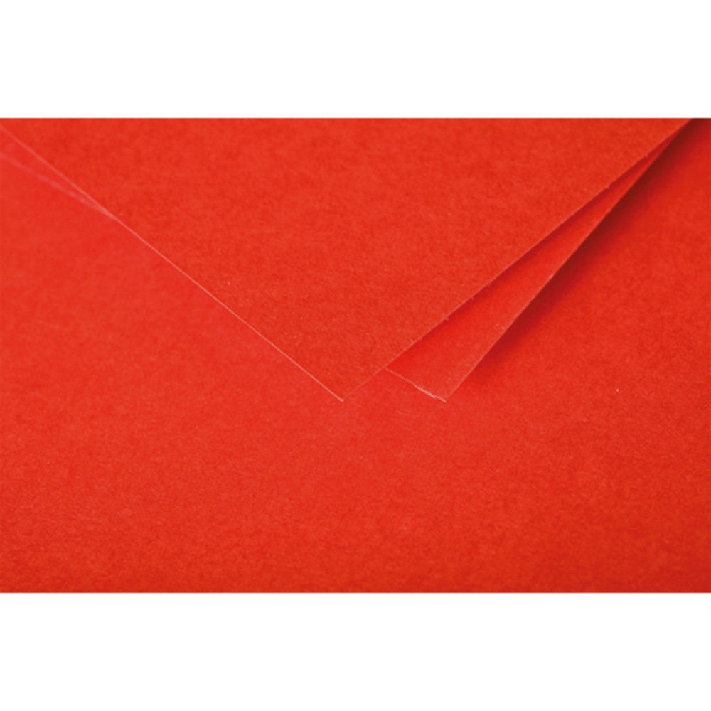 CLAIREFONTAINE+Paquet+de+20+enveloppes+120g+POLLEN+11,4x16,2cm+(C6).+Coloris+Rouge+corail