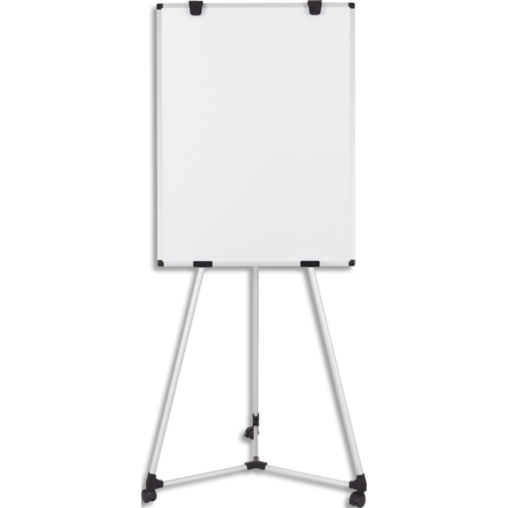 BI-OFFICE Chevalet magntique pieds  roulettes, surface laque. Dimensions : 750 x 1065 mm