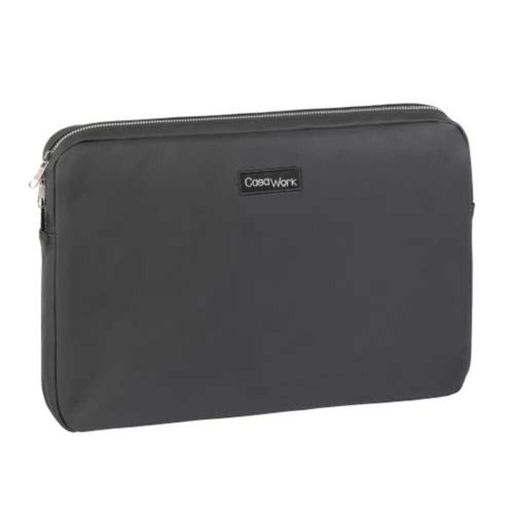 VIQUEL Housse PC 15P GOMME NOIRE CASAWORK. Intrieur en noprene noir. 38,5x26x4,5 cm. Coloris : Noir