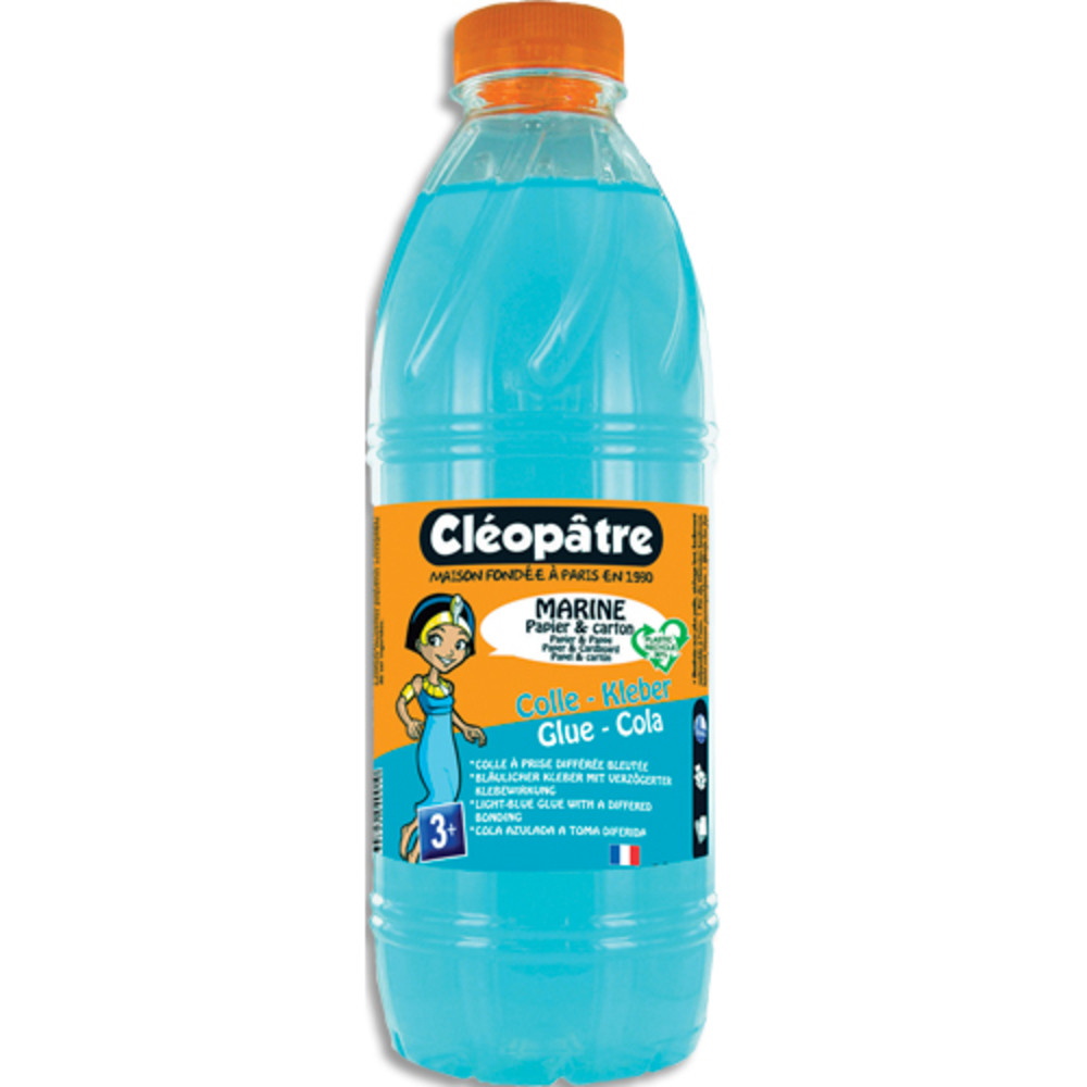 CLEOPATRE Bouteille de colle marine en 1kg x 12 avec prise diffre