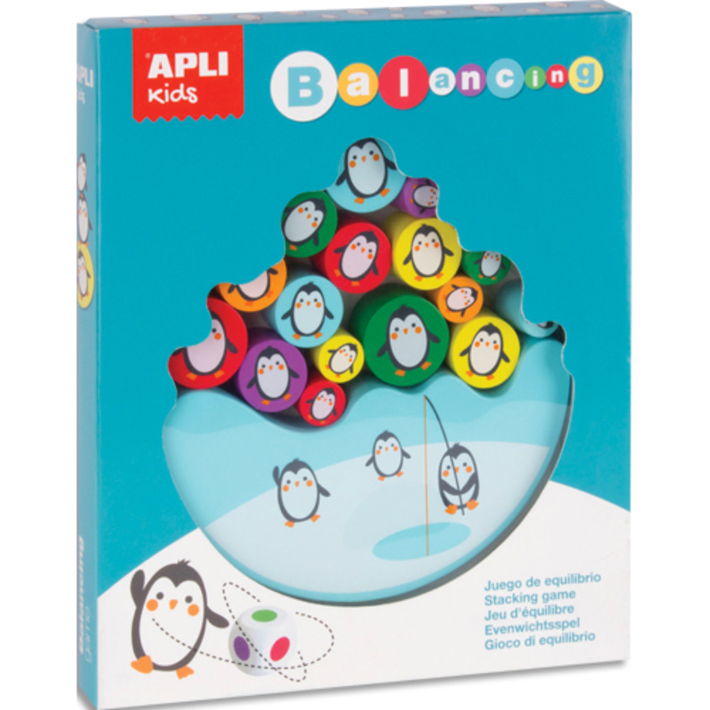 APLI KIDS Puzzle 16 pices sur le thme des pingouins, jeu d'quilibre