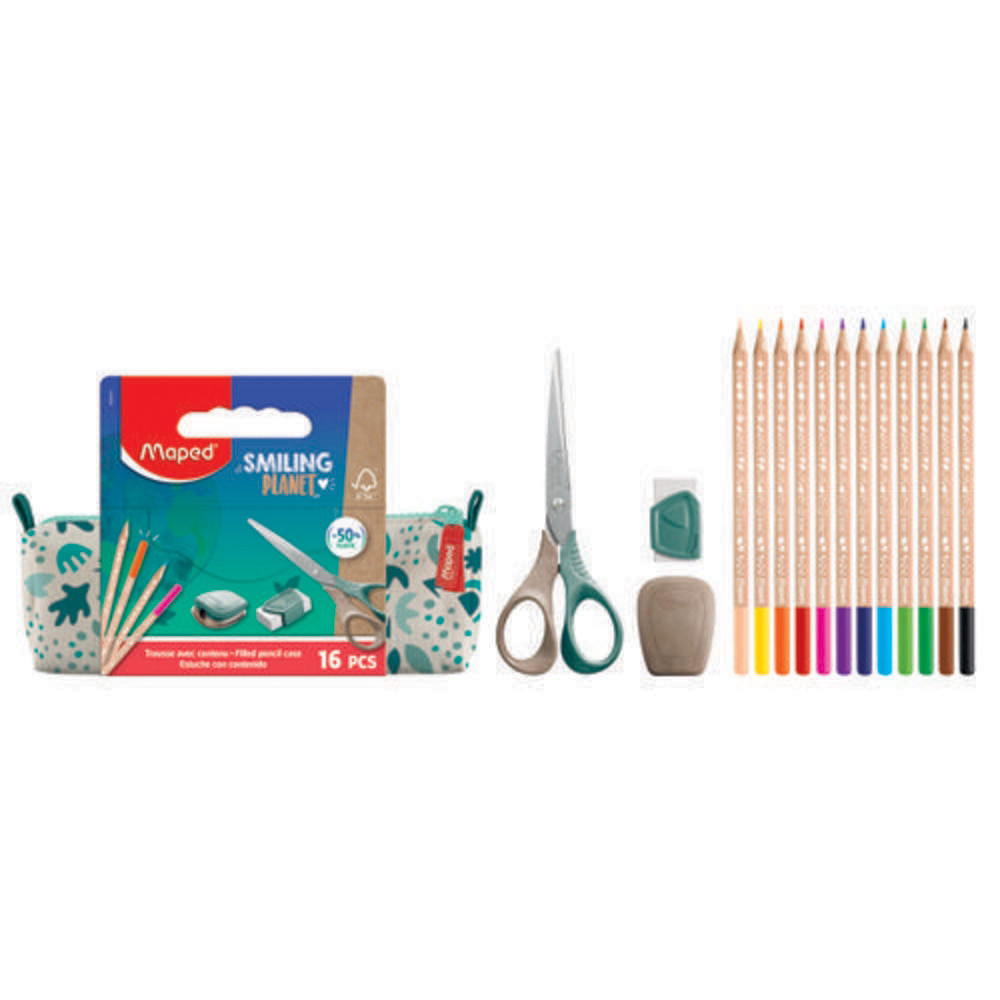 MAPED Trousse garnie SMILING PLANET (16 pices)