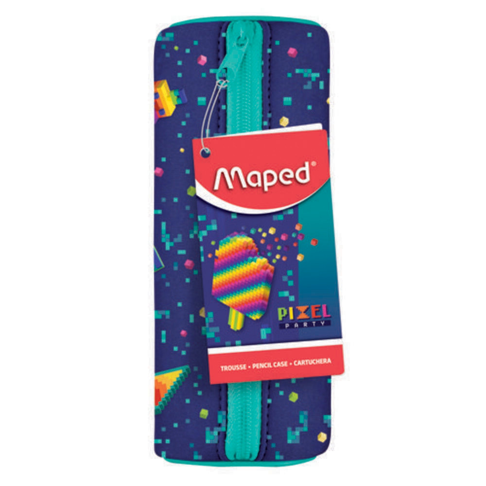 MAPED Trousse vide PIXEL PARTY, coloris Bleu