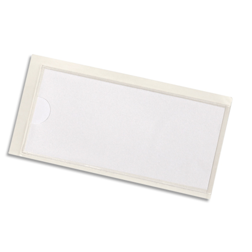 DURABLE Sachet 10 Pochettes adhsives Pocketfix H32 x L74 mm - ouverture latrale - Transparent