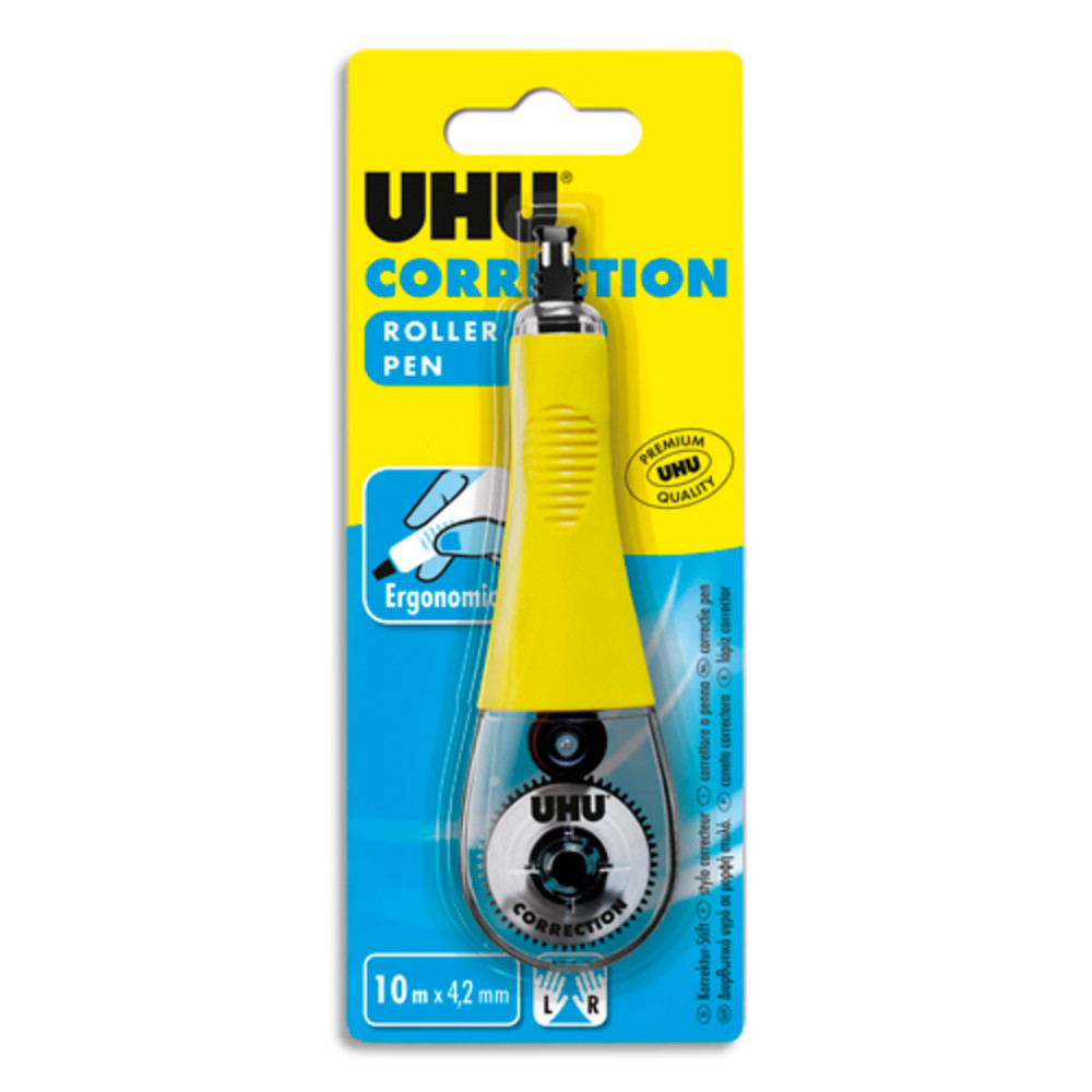 UHU Roller Pen de correction ergonomique avec vis d ajustement intgre