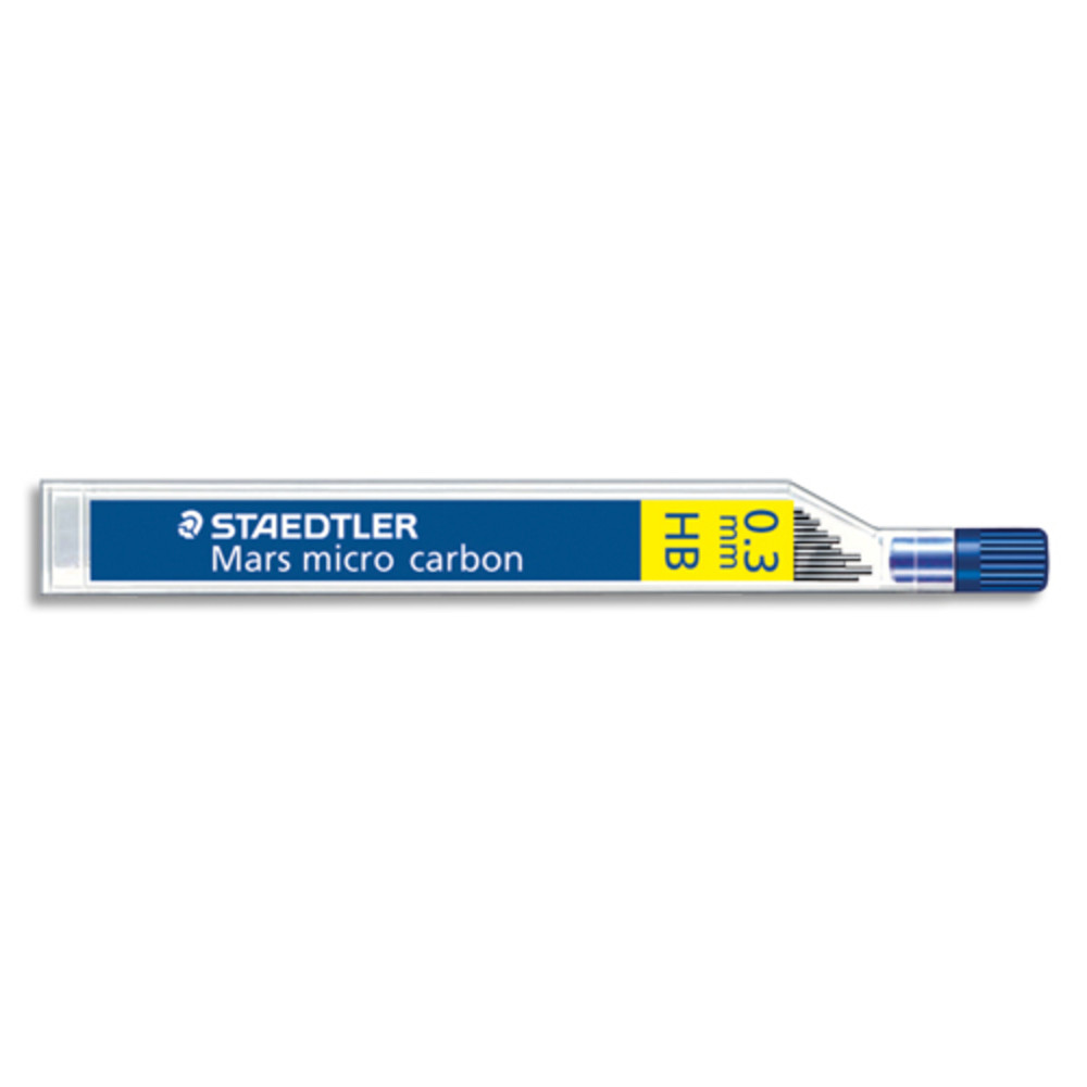 STAEDTLER Etui de 12 mines 0,3 mm polycarbone haute qualit HB MARSMICRO