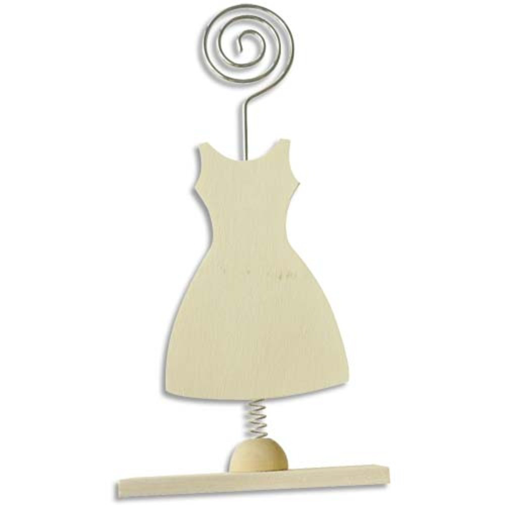 GRAINE CREATIVE Porte-photo en bois robe format 100 x 40 x 150 mm,  dcorer