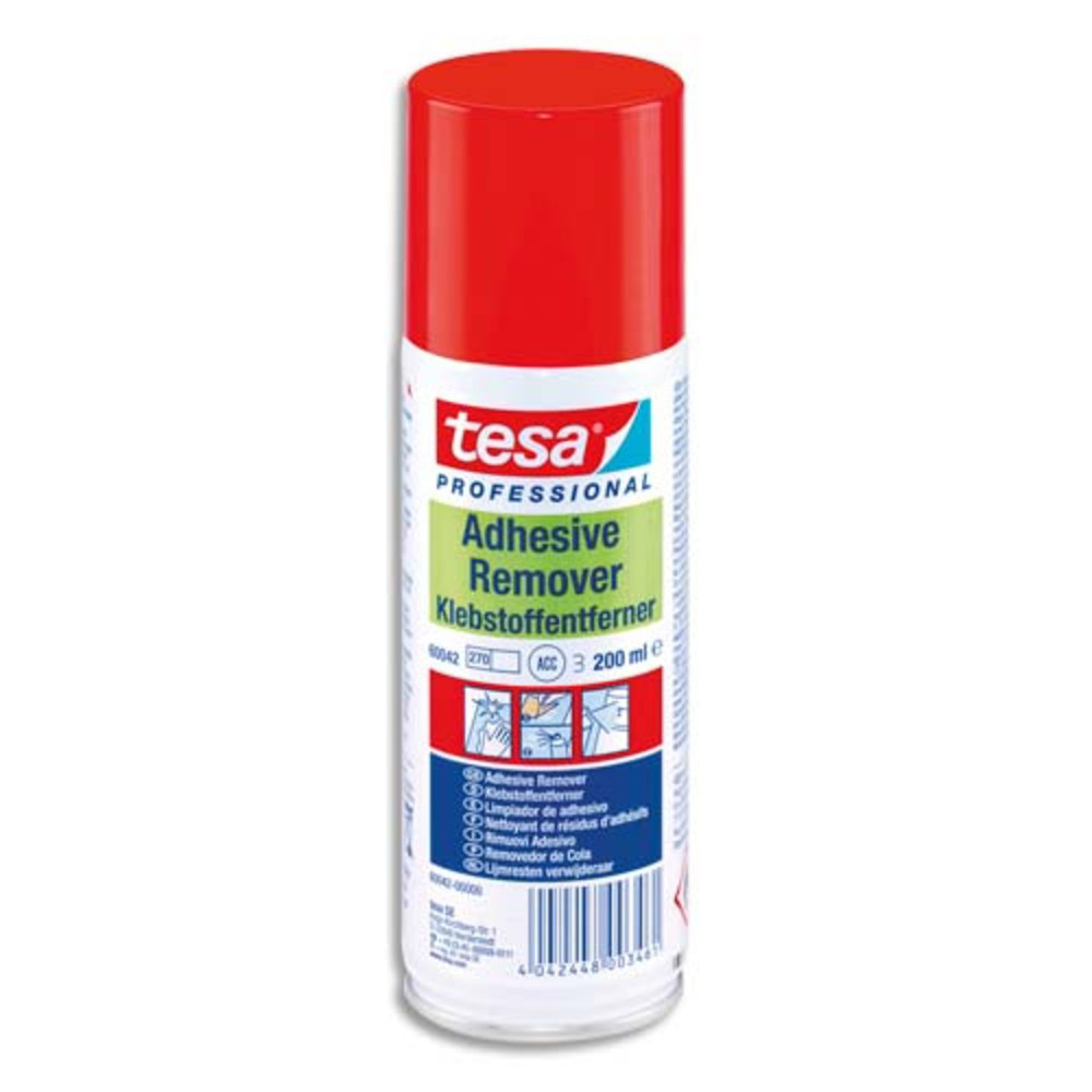 TESA Spray Adhsive Remover pour le retrait des rsidus colle, graisse. Arosol 200 ml