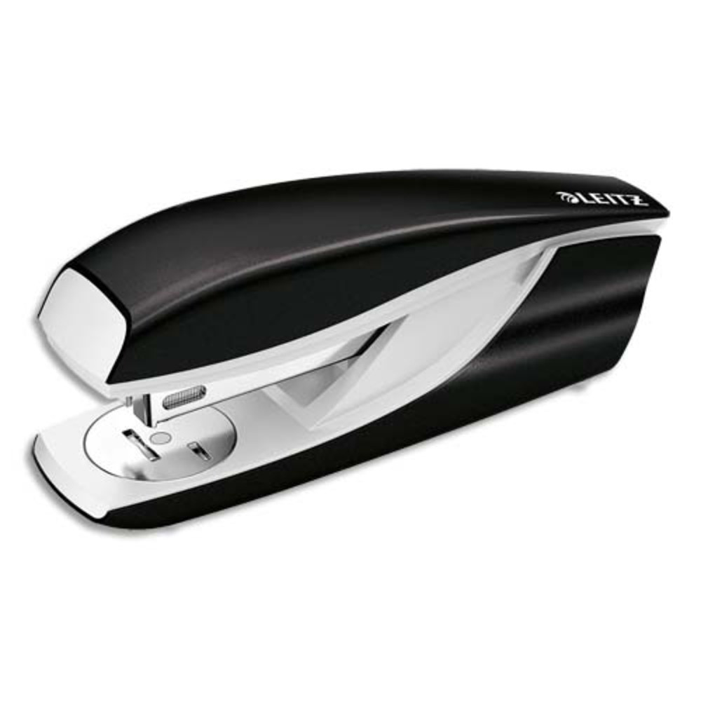 LEITZ+Agrafeuse+socle+Wow+pour+agrafes+24/6-26/6.+Capacite+30+feuilles.+Coloris+Noir.+Livree+en+boite