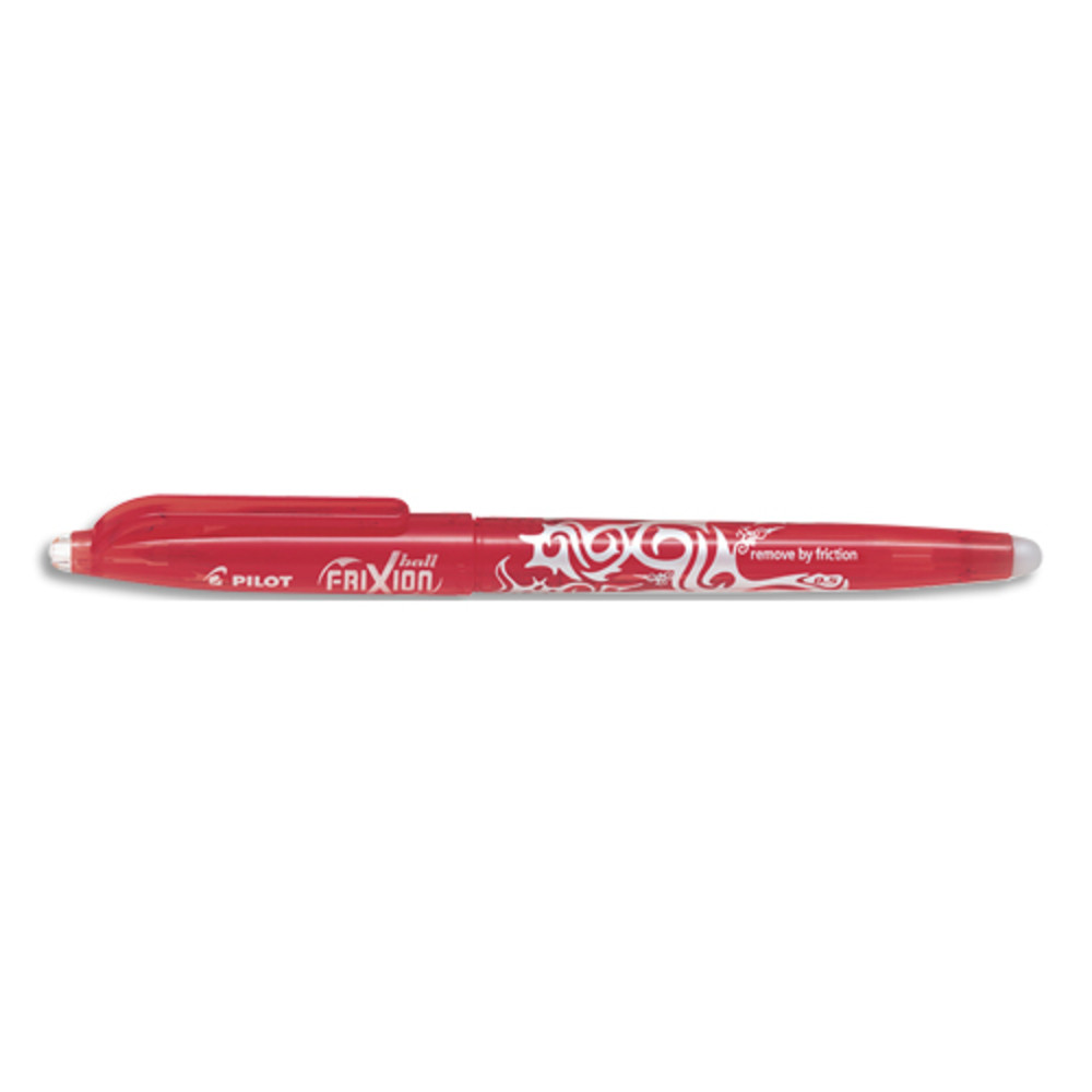PILOT Roller FriXion Ball pointe fine 0,5 mm. Encre thermosensible effaable Rouge
