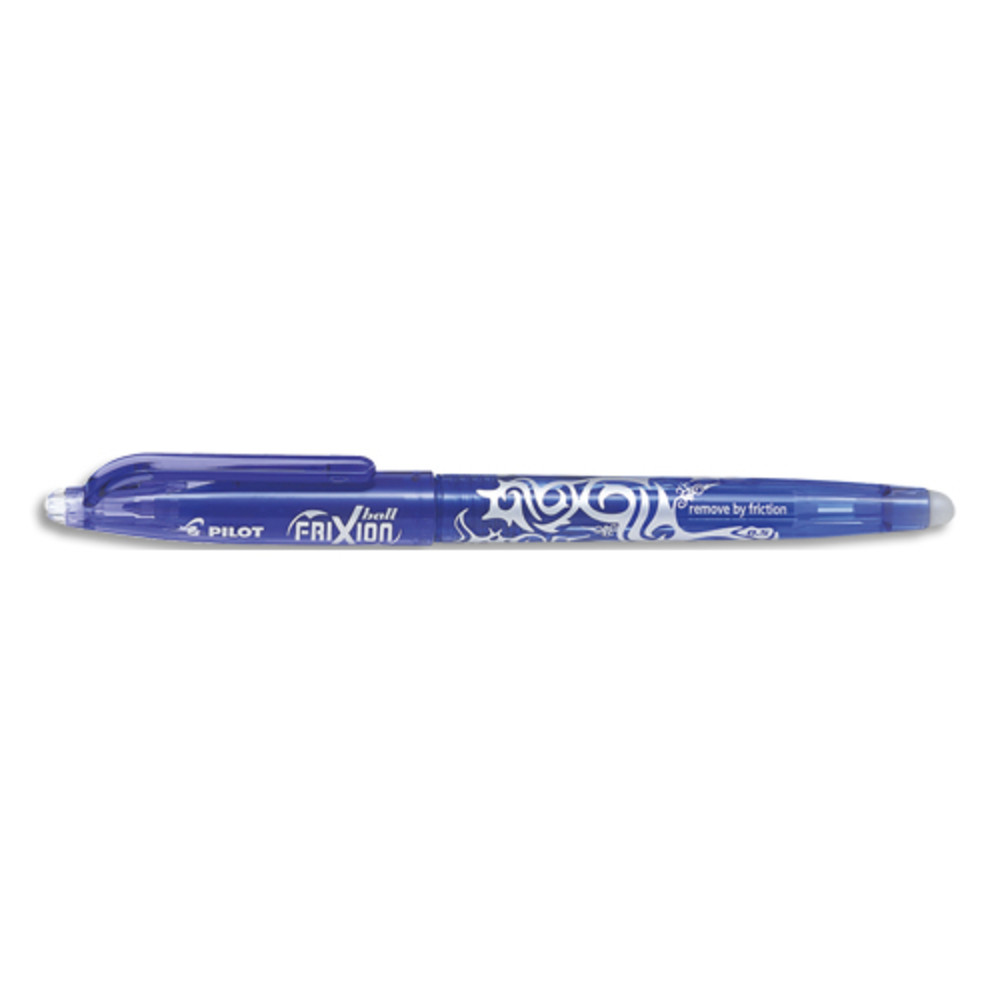 PILOT Roller FriXion Ball pointe fine 0,5 mm. Encre thermosensible effaable Bleue
