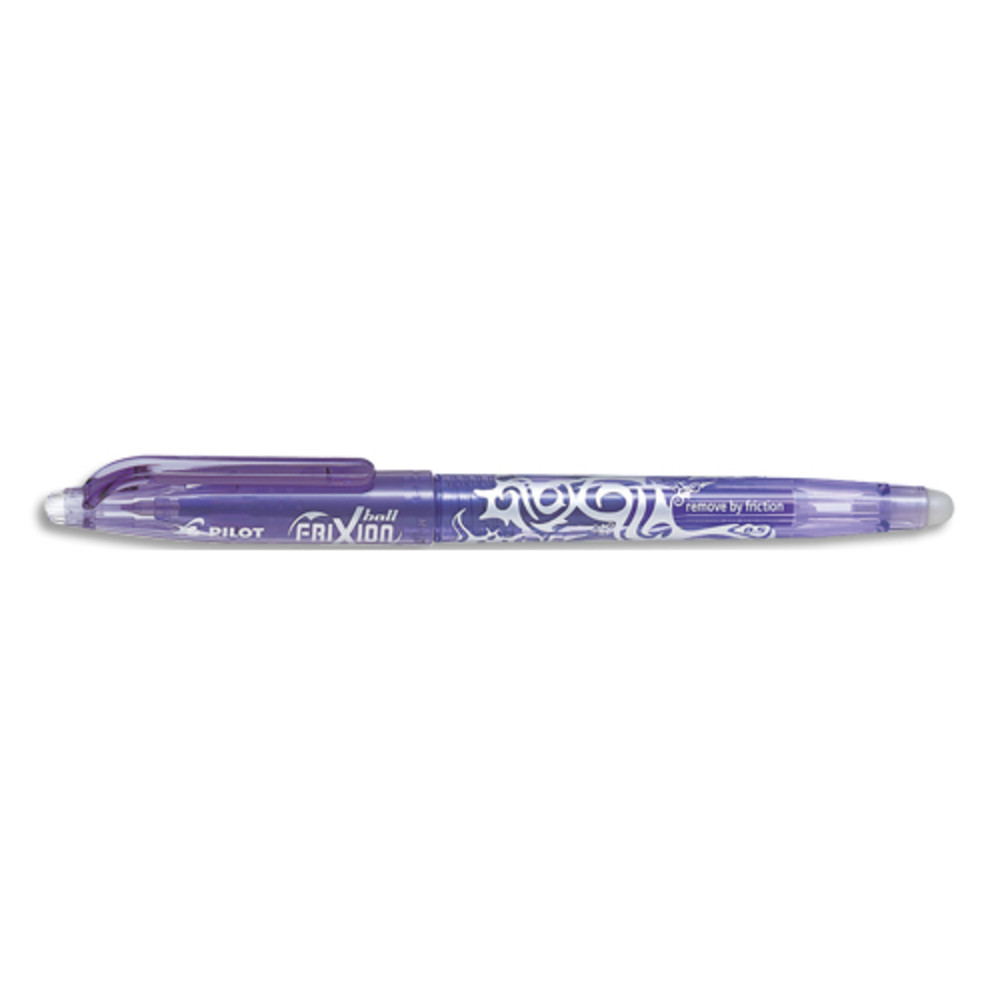 PILOT Roller FriXion Ball pointe fine 0,5 mm. Encre thermosensible effaable Violet