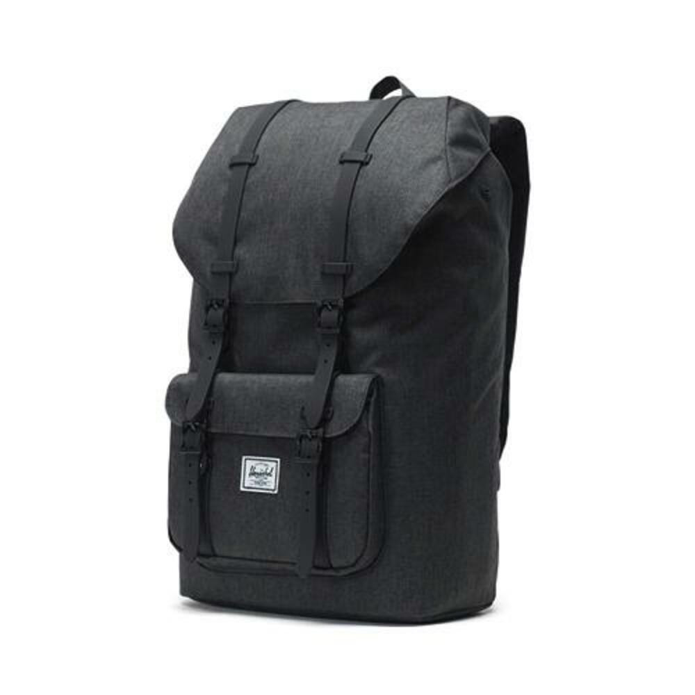 HERSCHEL Sac  dos Little America 23,5 litres Noir. Poche pour ordinateur 15 pouces. Bretelles Noires.