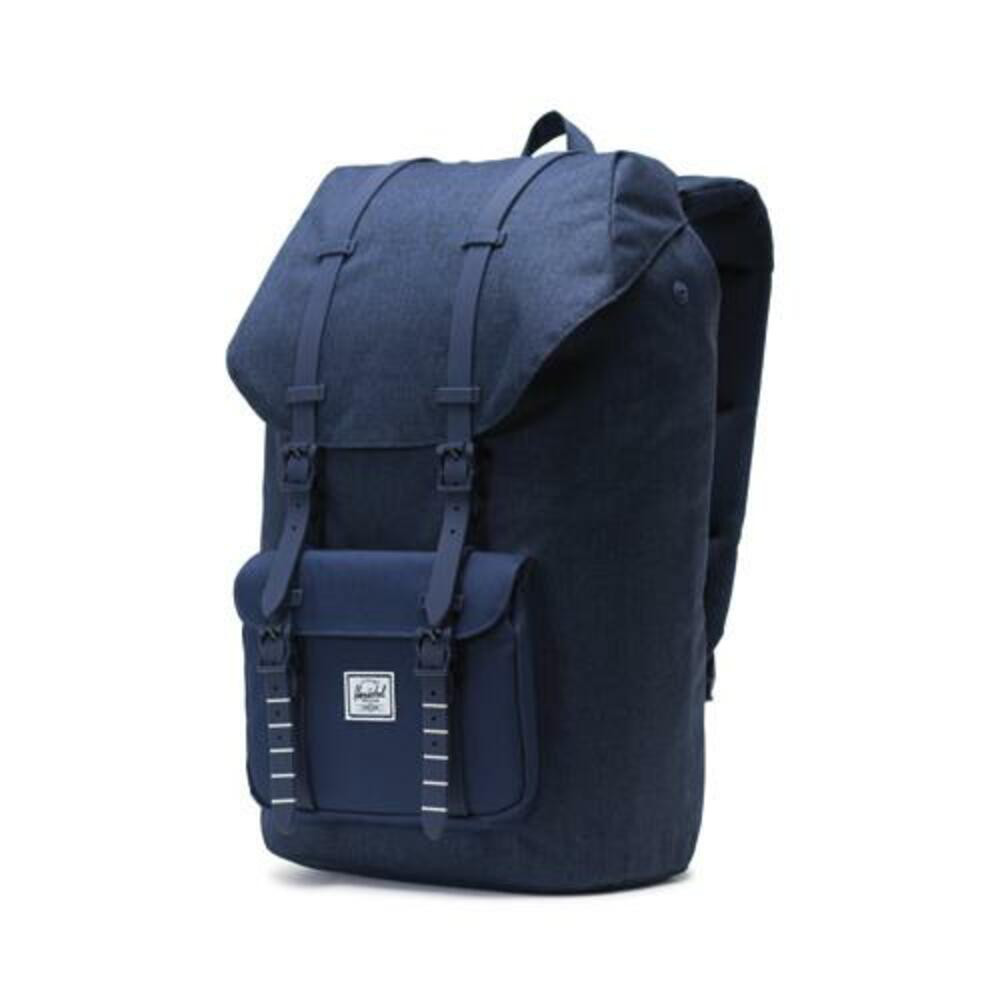 HERSCHEL Sac  dos Little America 23,5 litres Bleu. Poche pour ordinateur 15 pouces. Bretelles Bleues.