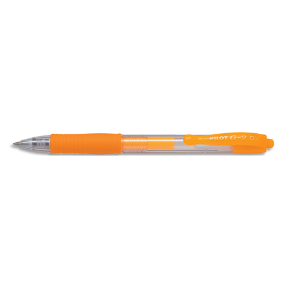 PILOT Stylo roller encre gel G-2. Pointe moyenne 07 RT. Couleur Abricot non