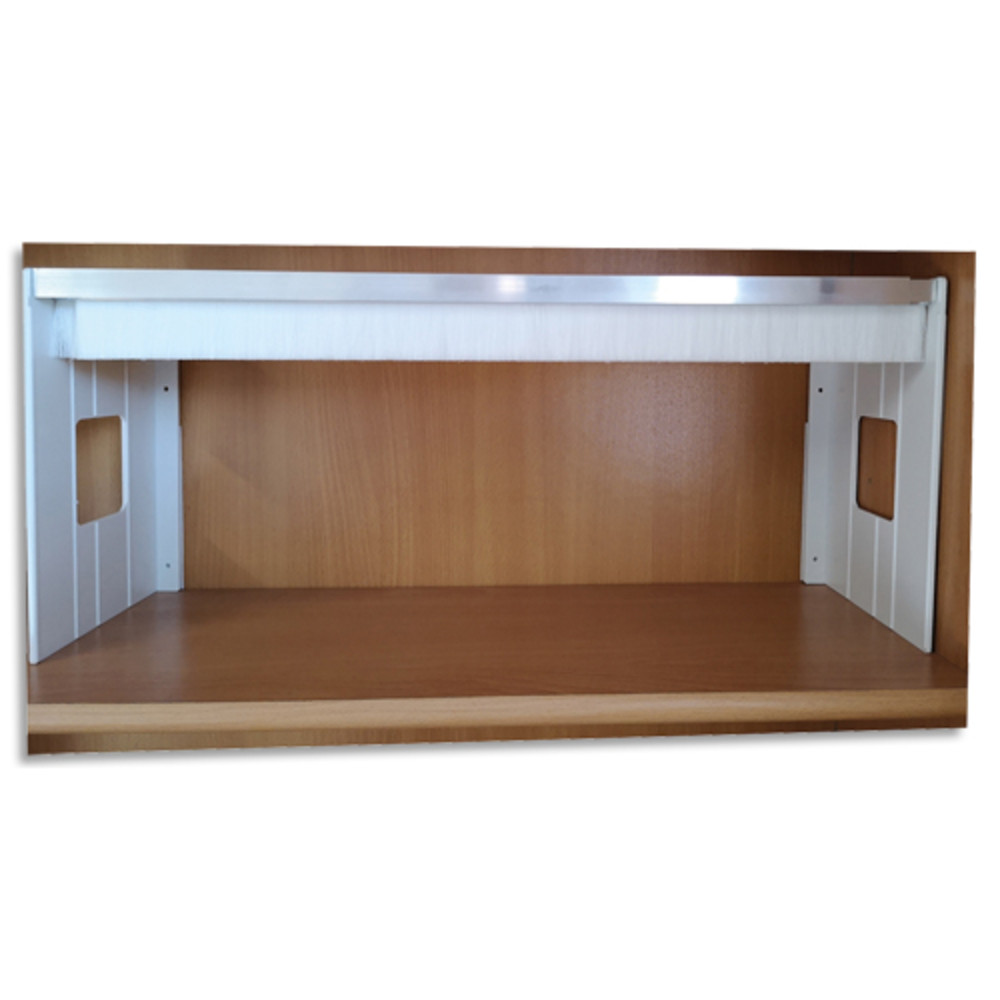 NOVACLASS Bote 4 systmes de maintien tlescopique. Largeur 61  116 cm. Coloris Blanc