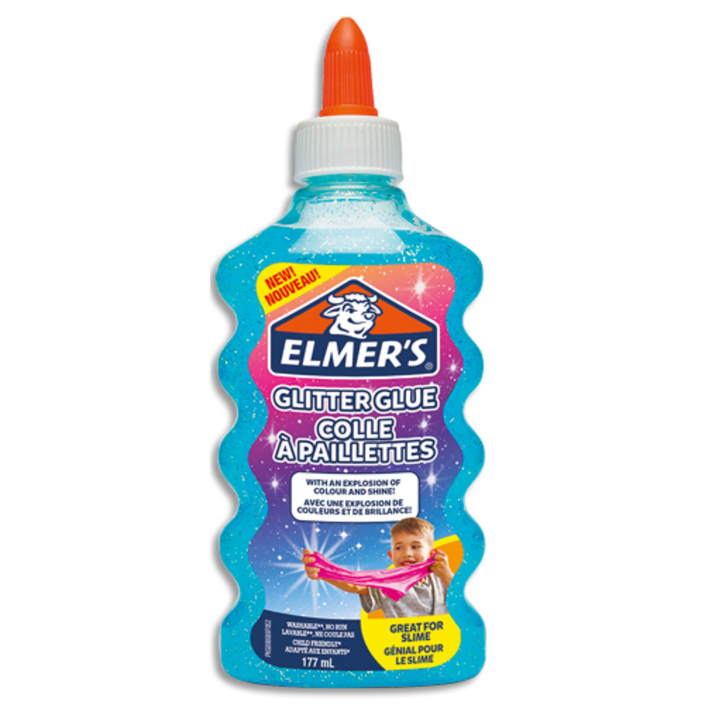 ELMERS Colle  paillettes Bleue 177ml