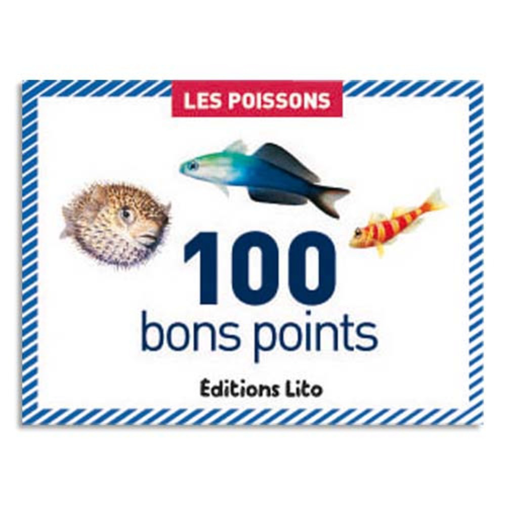 LITO DIFFUSION Bote de 100 bons points les poissons