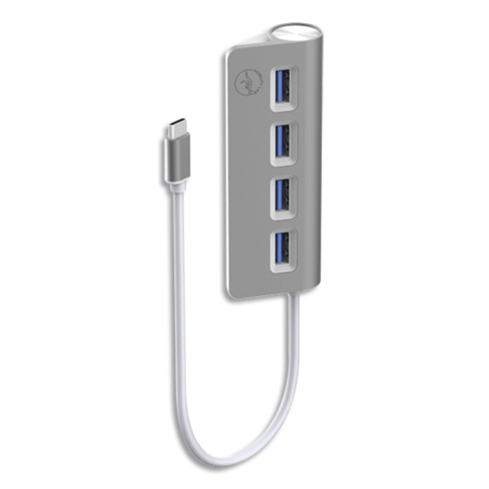 MOBILITY LAB Hub cylindre 4 ports USB-c Gris sidral ML311821