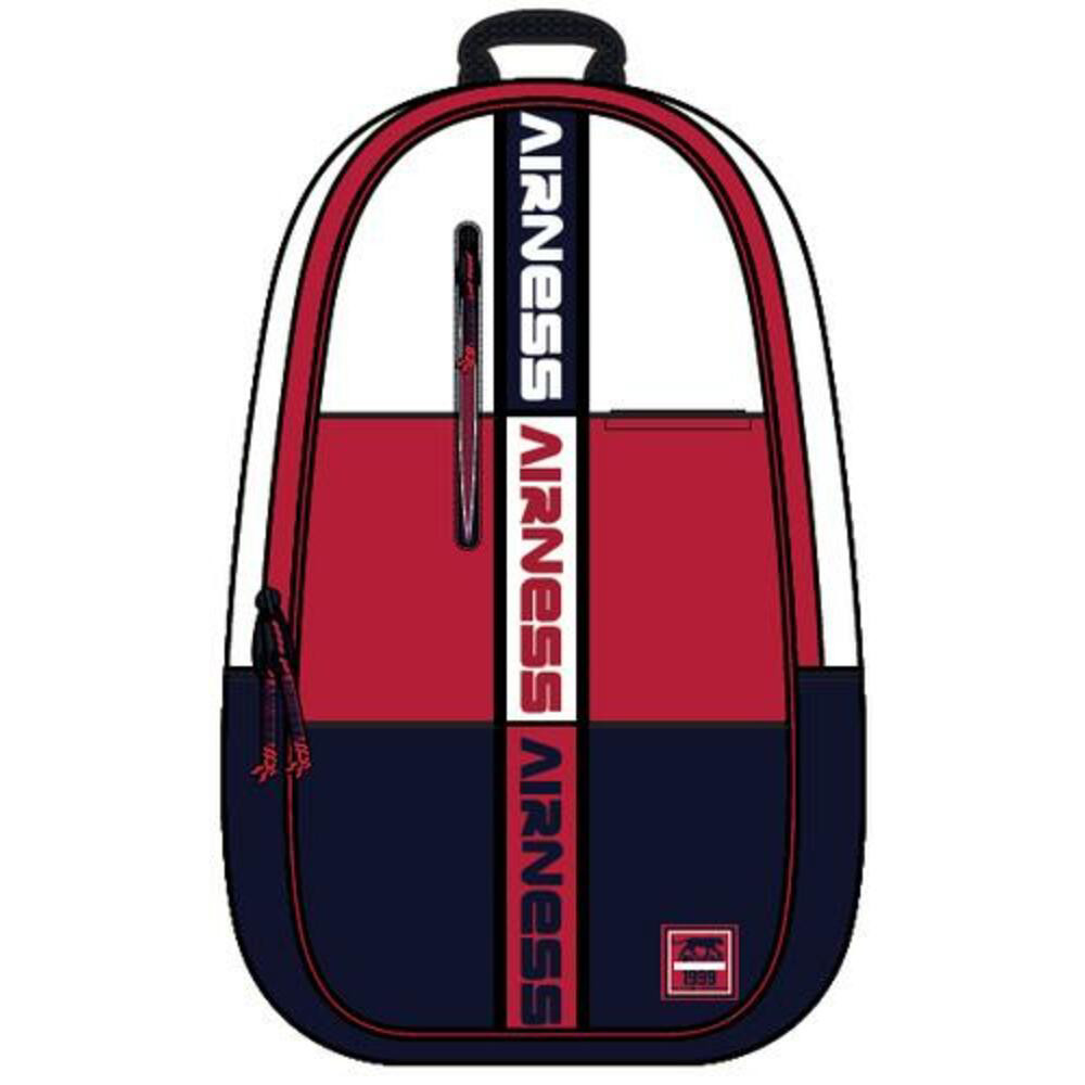 OXFORD OFFICE OXFORD Sac Borne AIRNESS FURIOUS 2 cmpts 33x46x18 cm. Dcor srigraphi, coloris Bleu, Blanc et Rouge