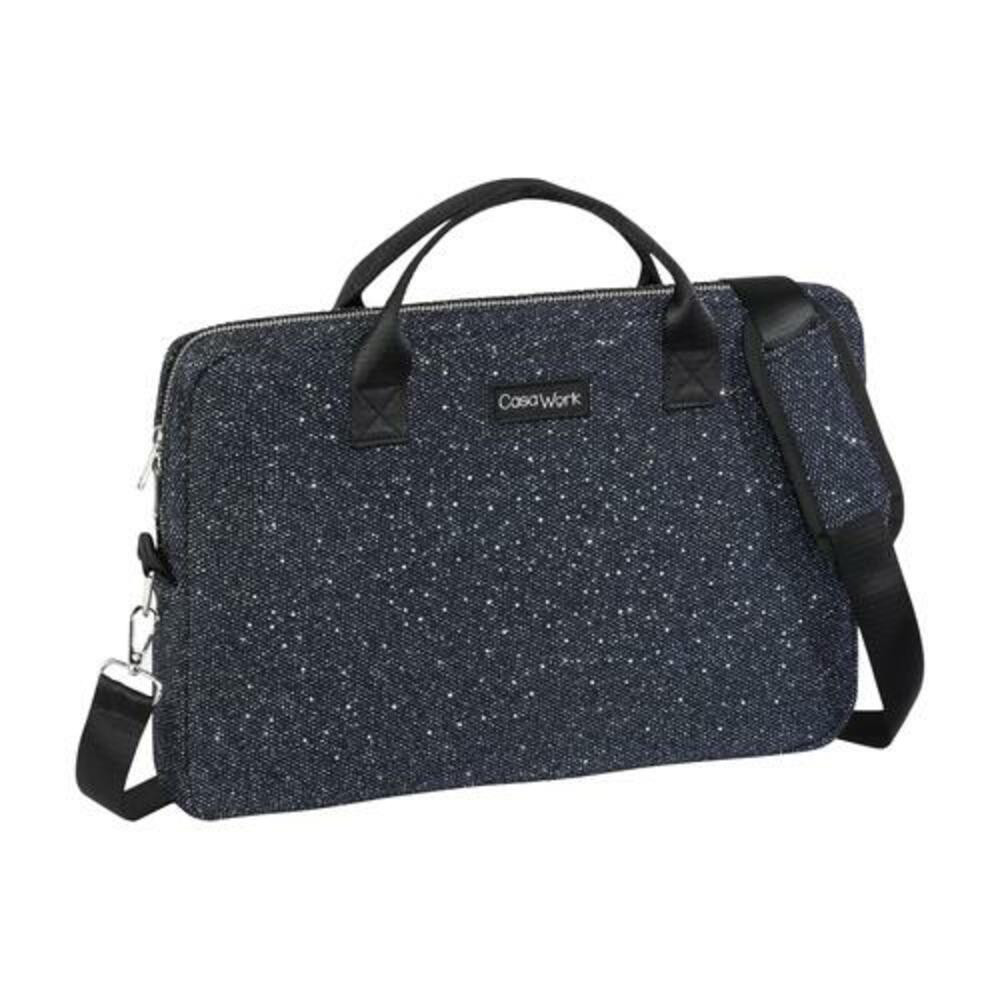 VIQUEL Sacoche PC 15'' CASAWORK PRECIOUS MESH. Dim : 38.5X26X4.5cm. Intrieur noir. Zip mtal argent.