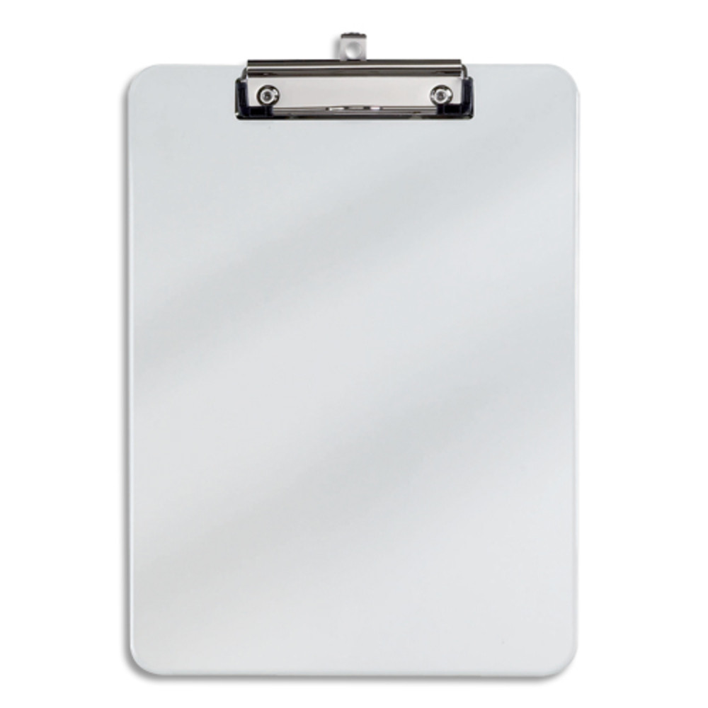 MAUL Porte-bloc simple A4 en polypropylne avec pince mtal. Coloris transparent