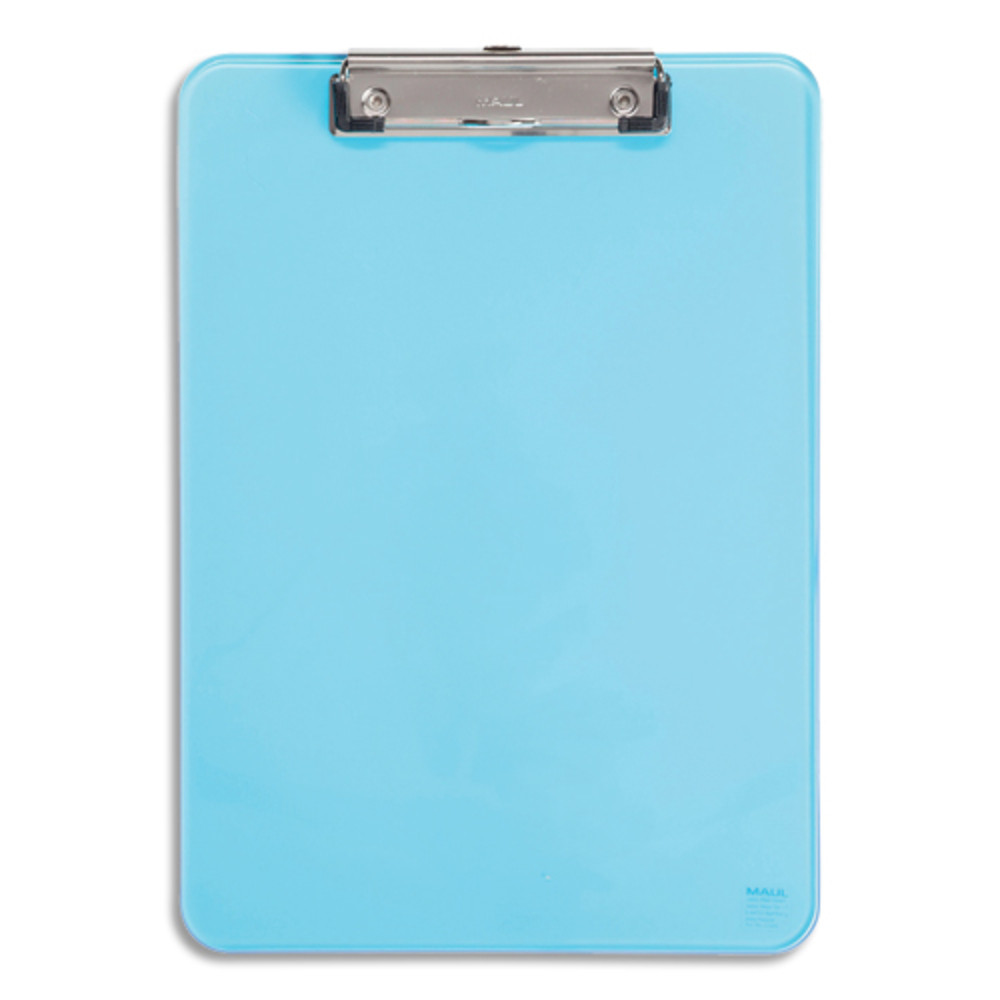 MAUL Porte-bloc simple A4 en polypropylne avec pince mtal. Coloris bleu