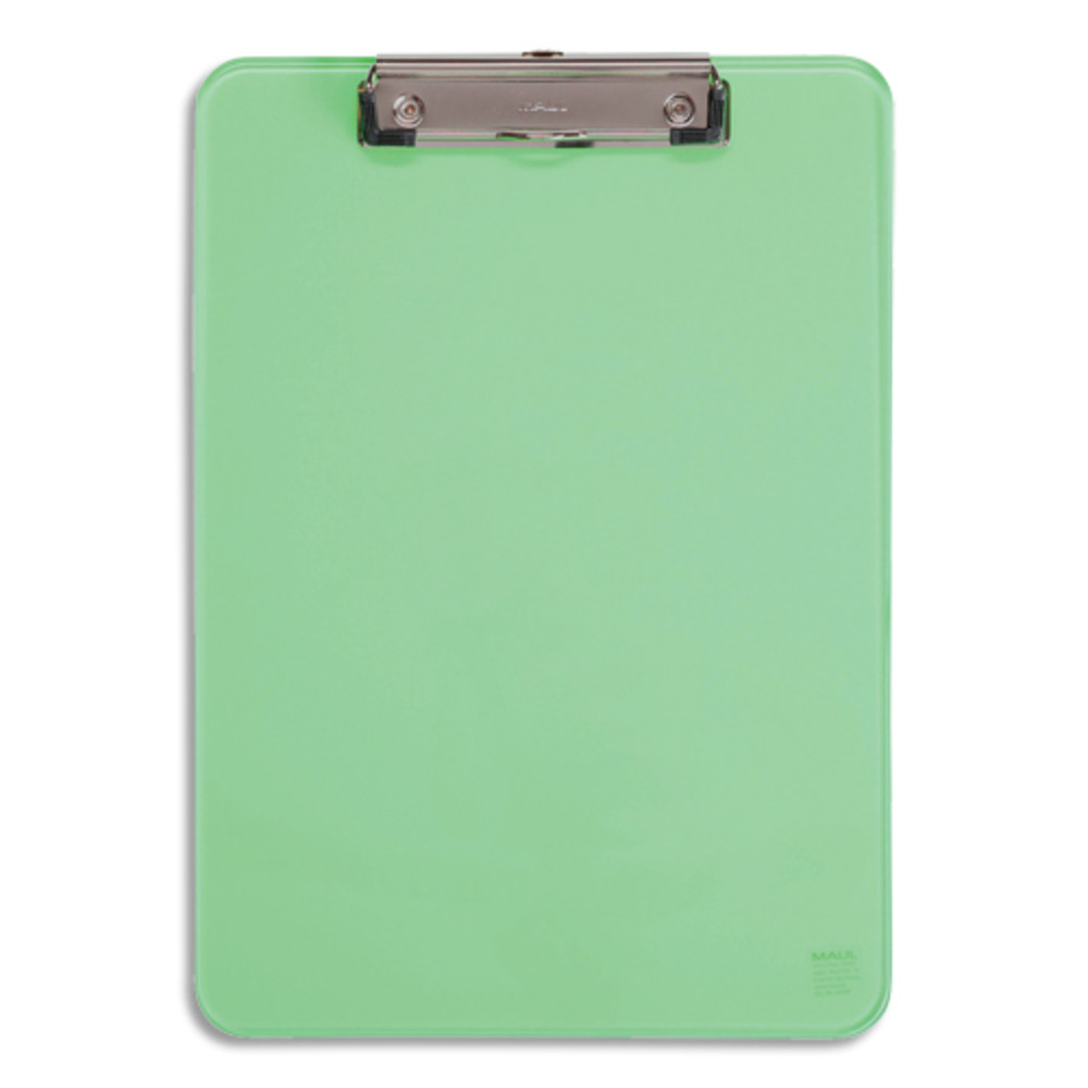 MAUL Porte-bloc simple A4 en polypropylne avec pince mtal. Coloris vert