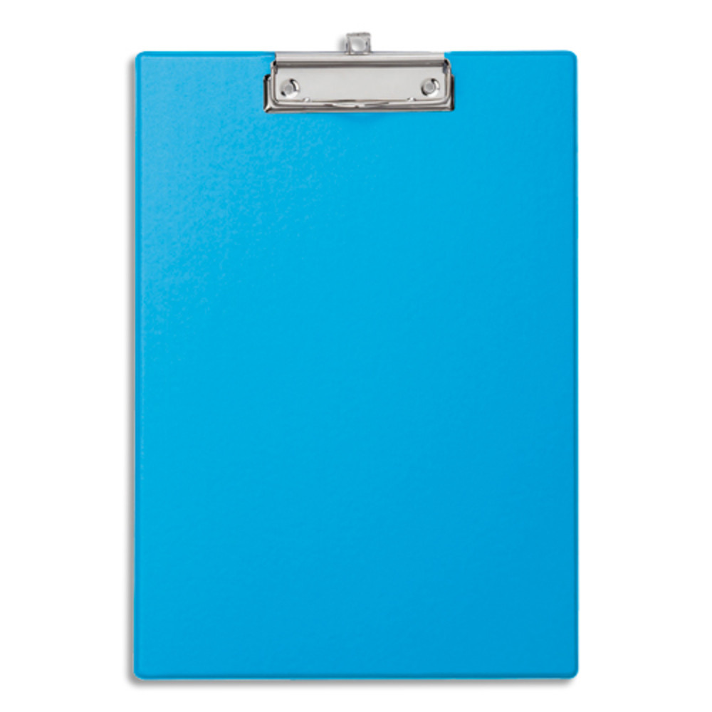 MAUL Porte-bloc simple A4 en PVC avec pince mtal. Coloris bleu