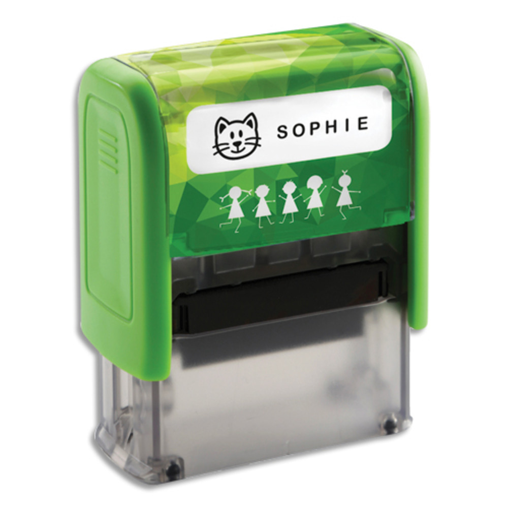 TRODAT Tampon Je marque mes affaires inclus lettres, dessins,tiquettes,bande themo,cassette encre noire