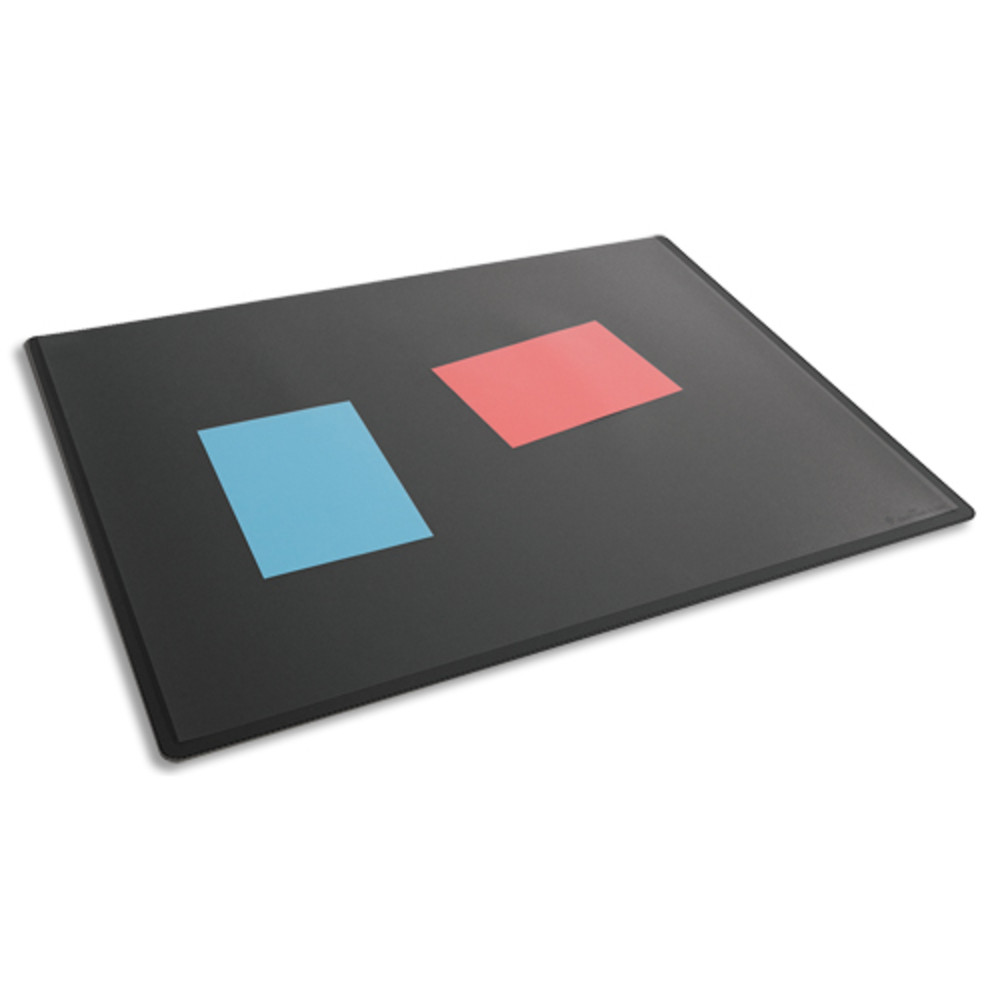 DURABLE Sous-main en polypropylne avec rabat transparent - Dimensions (l x p) : 53 x 40 cm - Noir