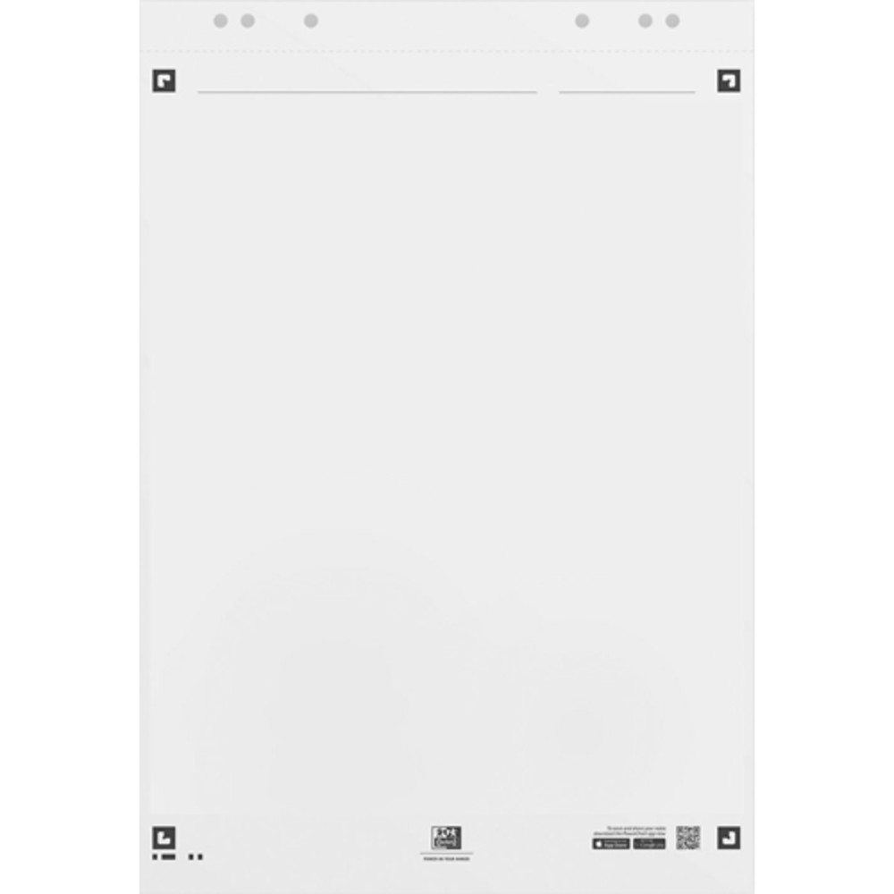 OXFORD Bloc pour les runions SMARTCHART connect 20 feuilles unies. Format 65x100cm