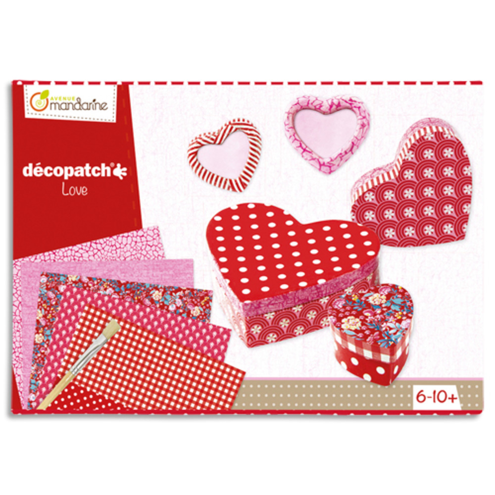 AVENUE MANDARINE Lot de 2 Bote crative & loisir Bote, Dcopatch, Kit amour Bientt un nouveau look