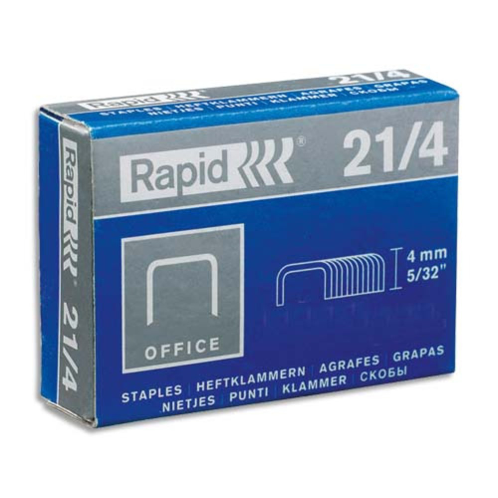 RAPID Agrafes N21/4 en bote de 5000