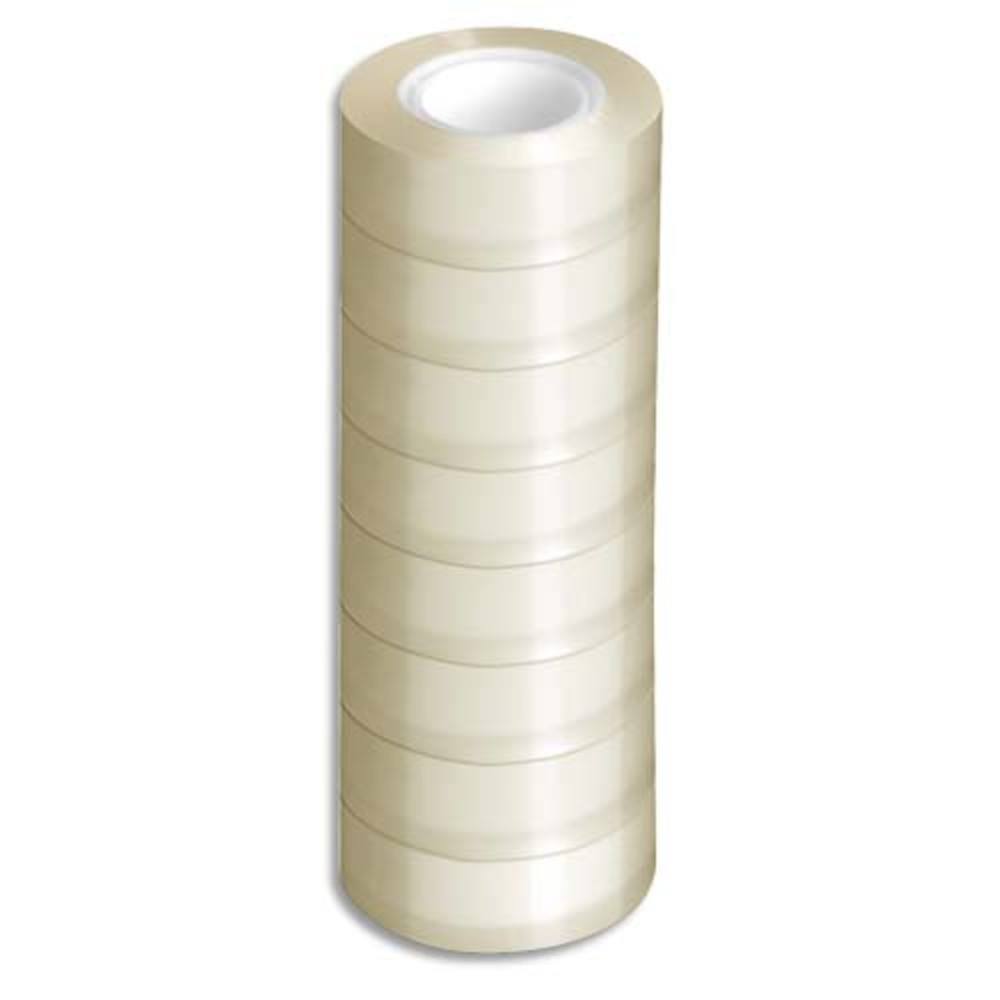 WONDAY Lot de 8 rouleaux d'adhsif transparent 19mm x 33m - Film
