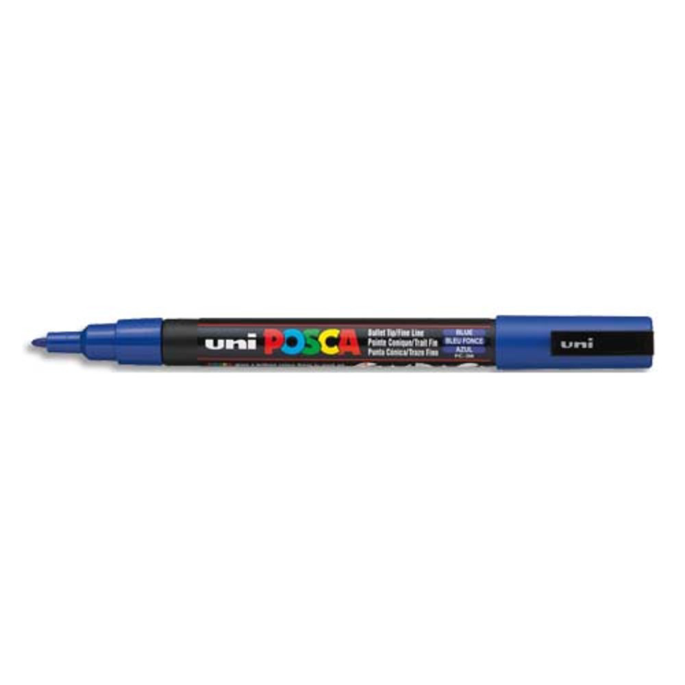 UNI POSCA POSCA Marqueur pointe conique fine Bleu fonc PC3M BF