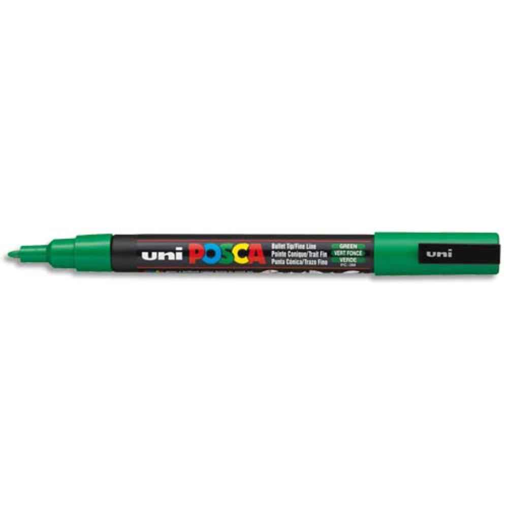 UNI POSCA POSCA Marqueur peinture  eau, encre  pigmentation Vert fonc, pointe fine