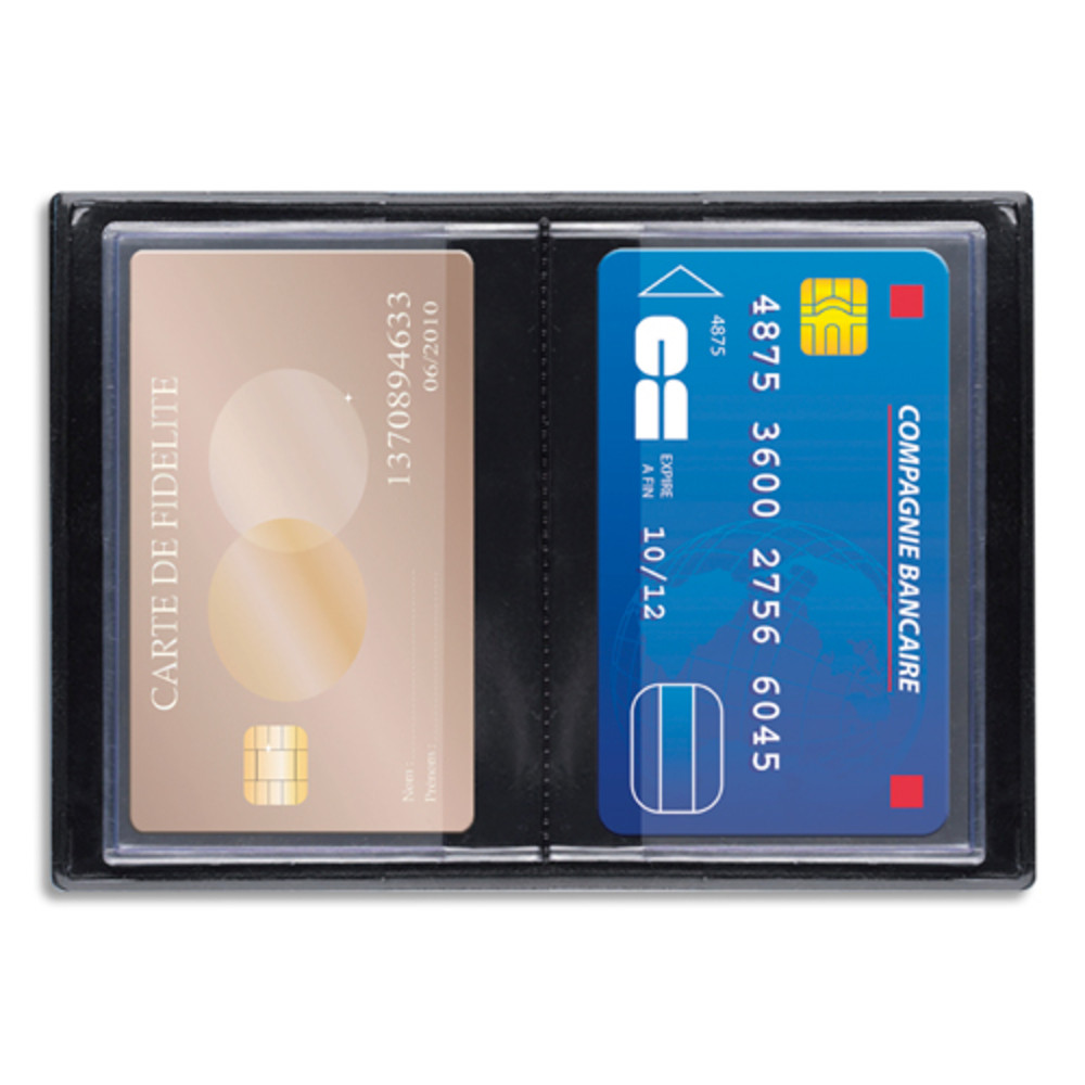OXFORD Etuis pour 10 cartes de crdit, 6,5 x 19,5 cm, PVC 15/100eme