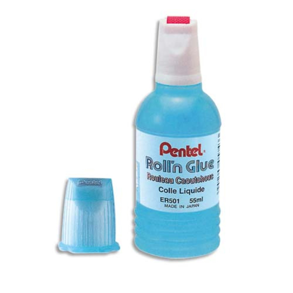 PENTEL Colle synthtique transparente flacon roulette 30ml
