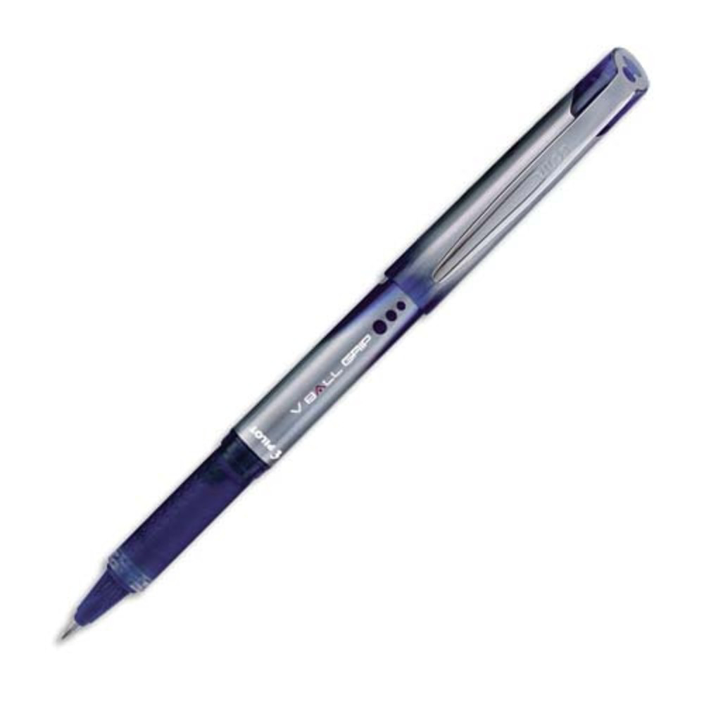 PILOT Stylo roller pointe mtal 1 mm encre liquide Noire + rgulateur de dbit V-BALL GRIP