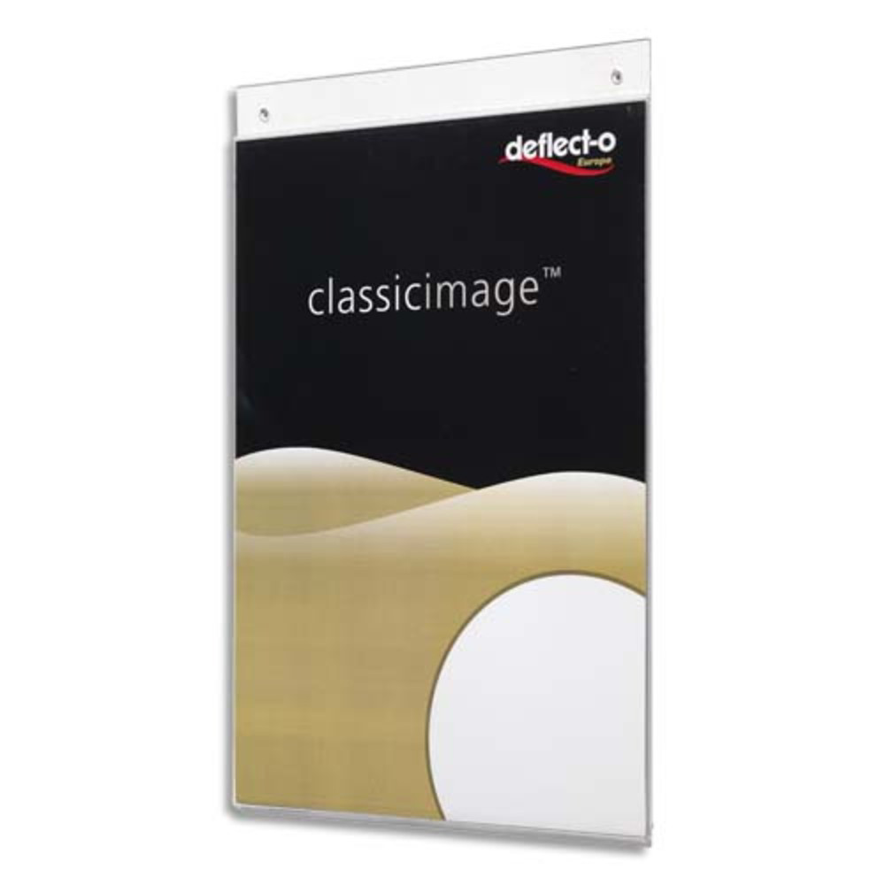 DEFLECTO Porte-visuel mural format A3 vertical - Dimensions L30 x H42 x P0,25 cm