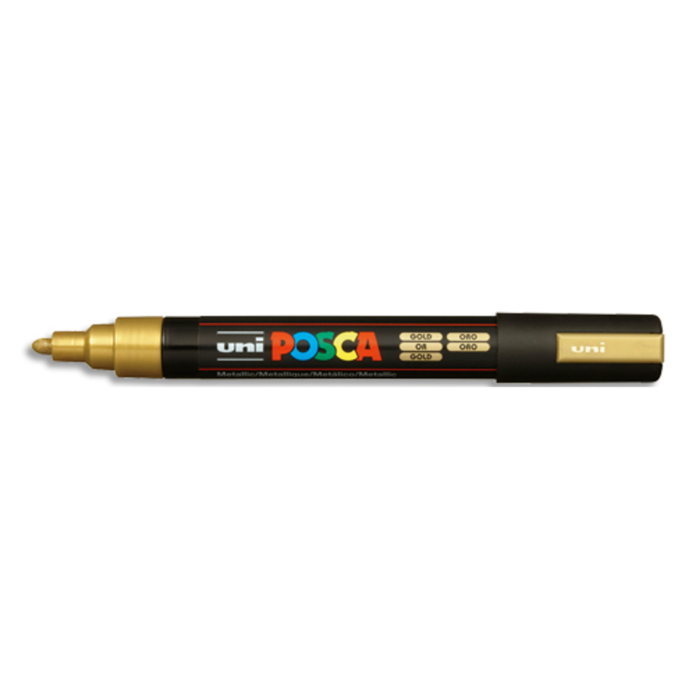 UNI POSCA POSCA Marqueur peinture encre Or  pigmentation et base eau pointe moyenne ogive