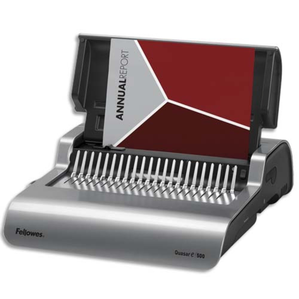 FELLOWES Perforelieur lectrique, Quasar-E perfore 20 feuilles, relie 500 feuilles - 5620901