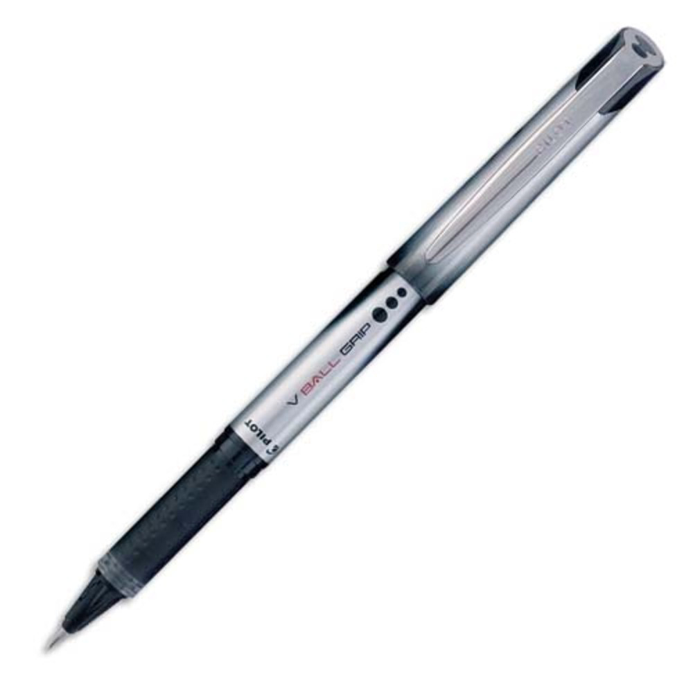 PILOT Stylo roller pointe mtal 0,5 mm encre liquide Bleue + grip confort V-BALL GRIP