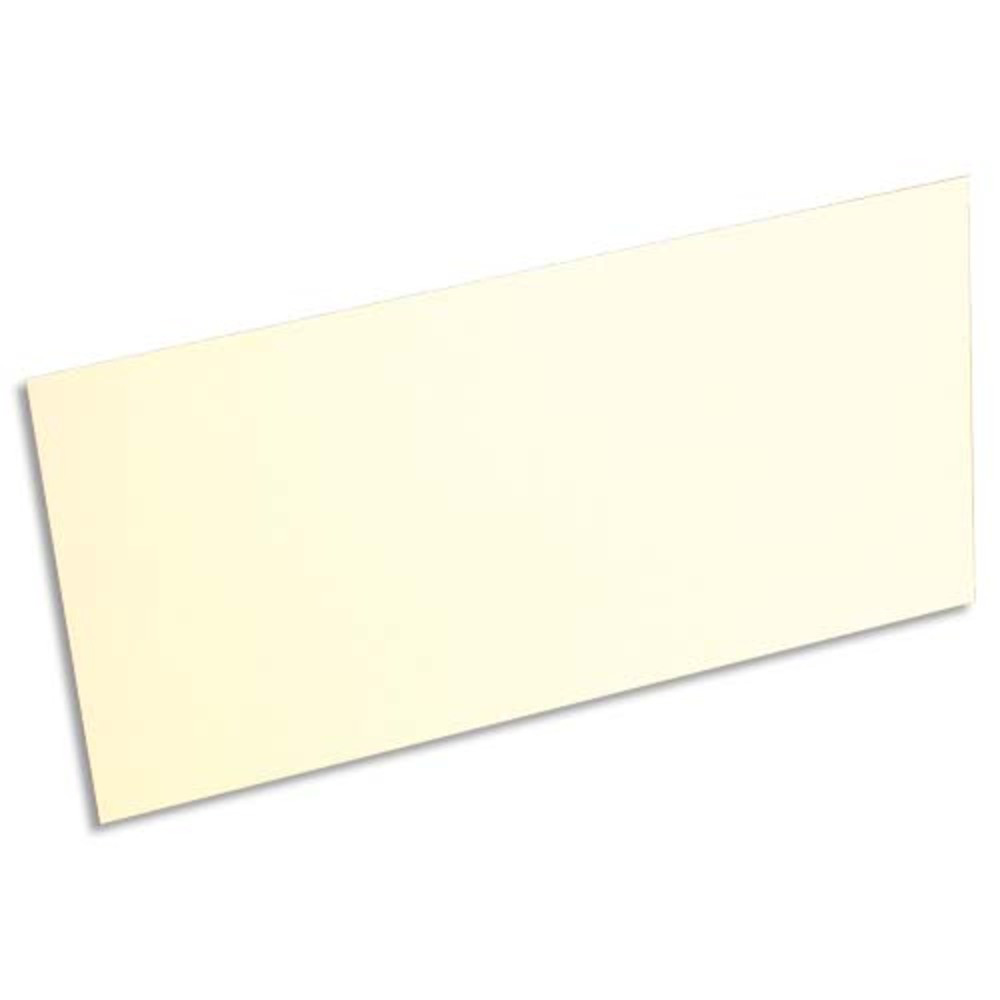 CLAIREFONTAINE Paquet de 25 cartes 210g POLLEN 10,6x21,3cm. Coloris Ivoire